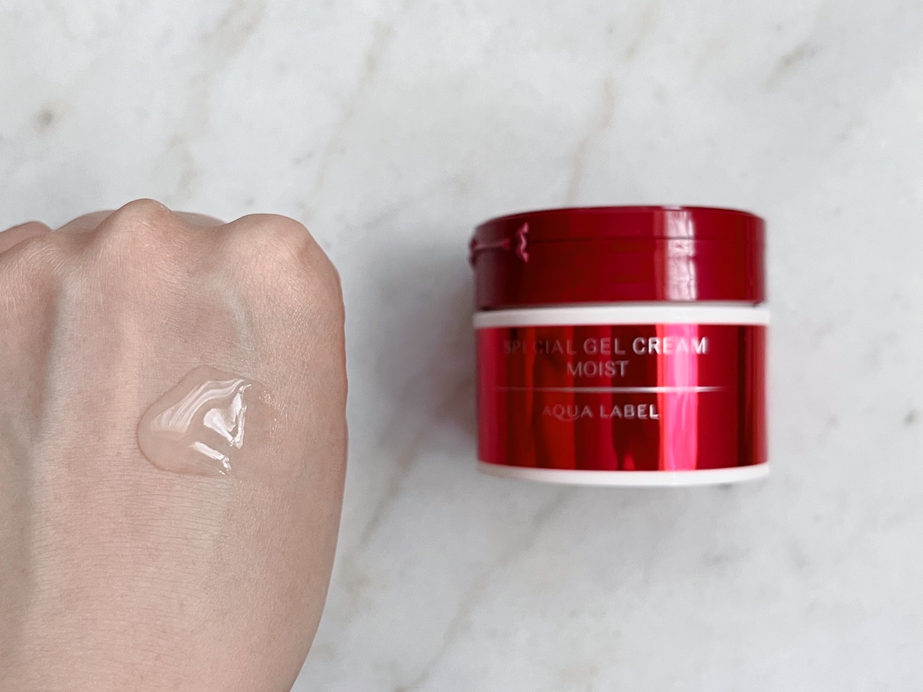 スペシャルジェルクリームN （モイスト）/アクアレーベル/オールインワン化粧品を使ったクチコミ（2枚目）