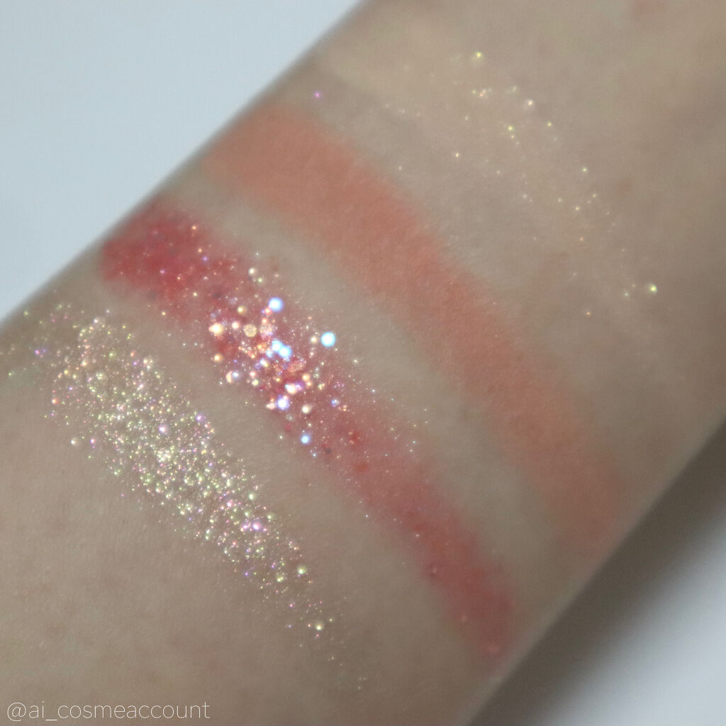 TWINKLE POP Pearl Flex Glitter Eye Palette ヘイ、コーラル/CLIO/アイシャドウパレットを使ったクチコミ（2枚目）