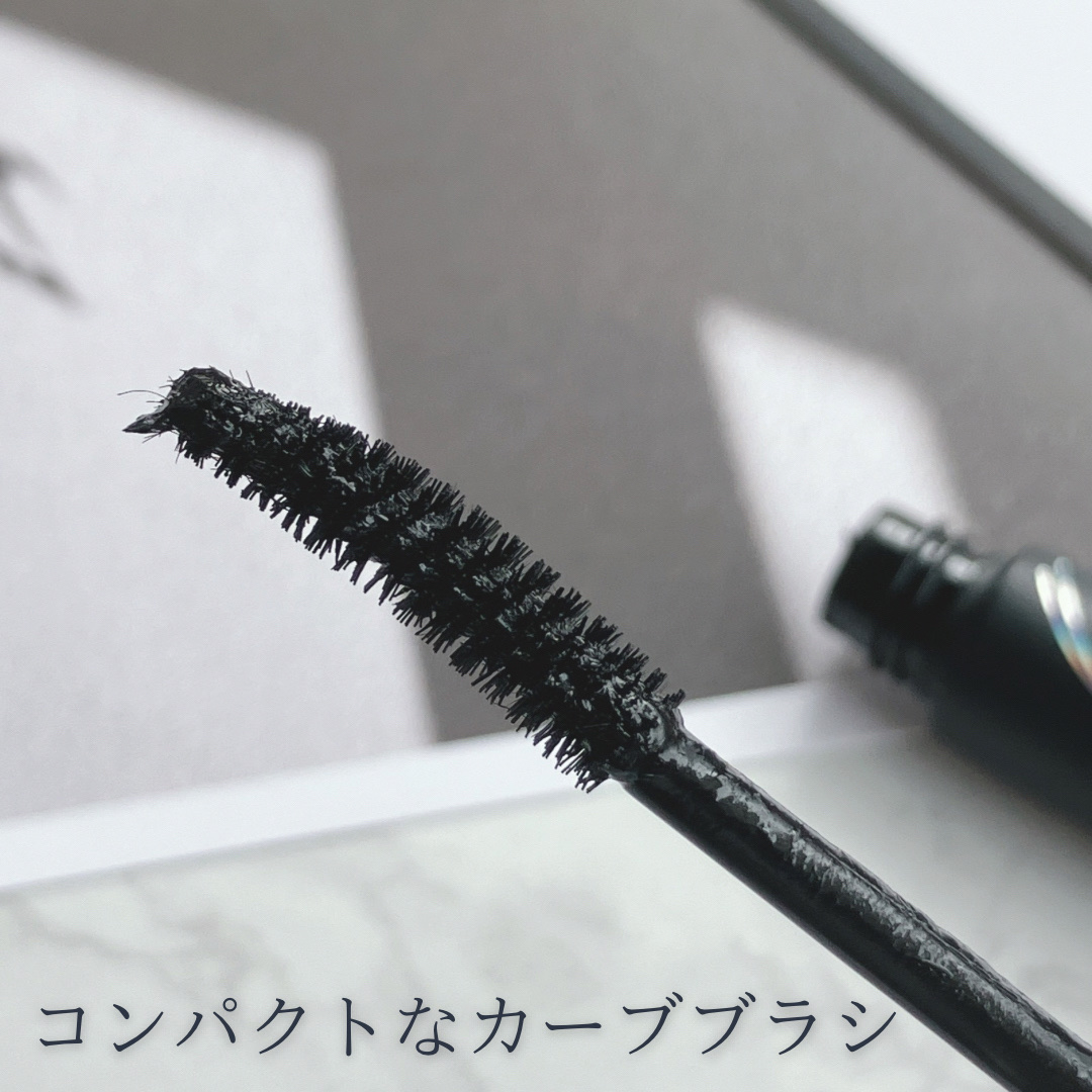 ヌーディズムマスカラ 01 ピュアブラック(ブラック)/chee shu/マスカラを使ったクチコミ（2枚目）