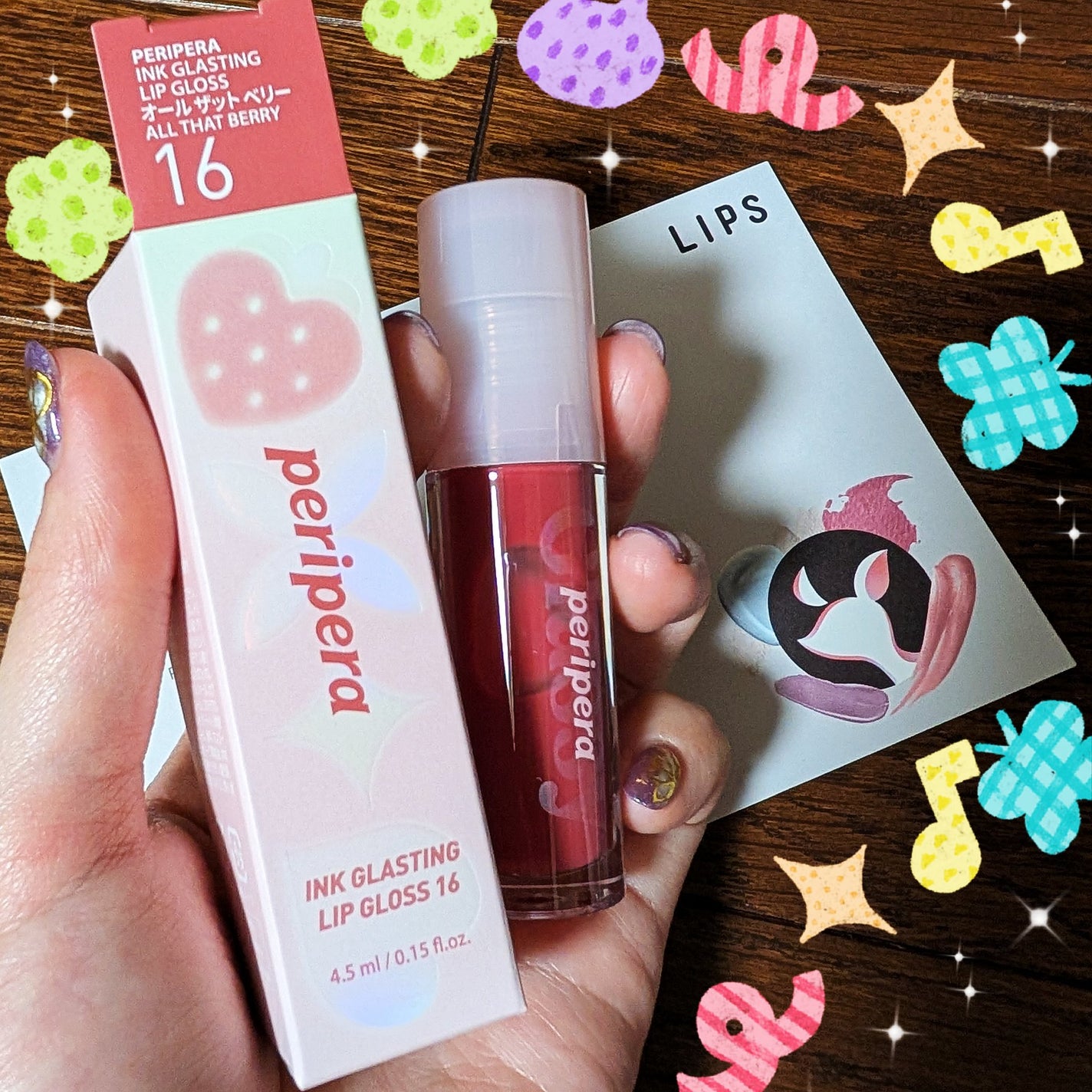 インク グラスティング リップ グロス/PERIPERA/リップグロスを使ったクチコミ(1枚目)