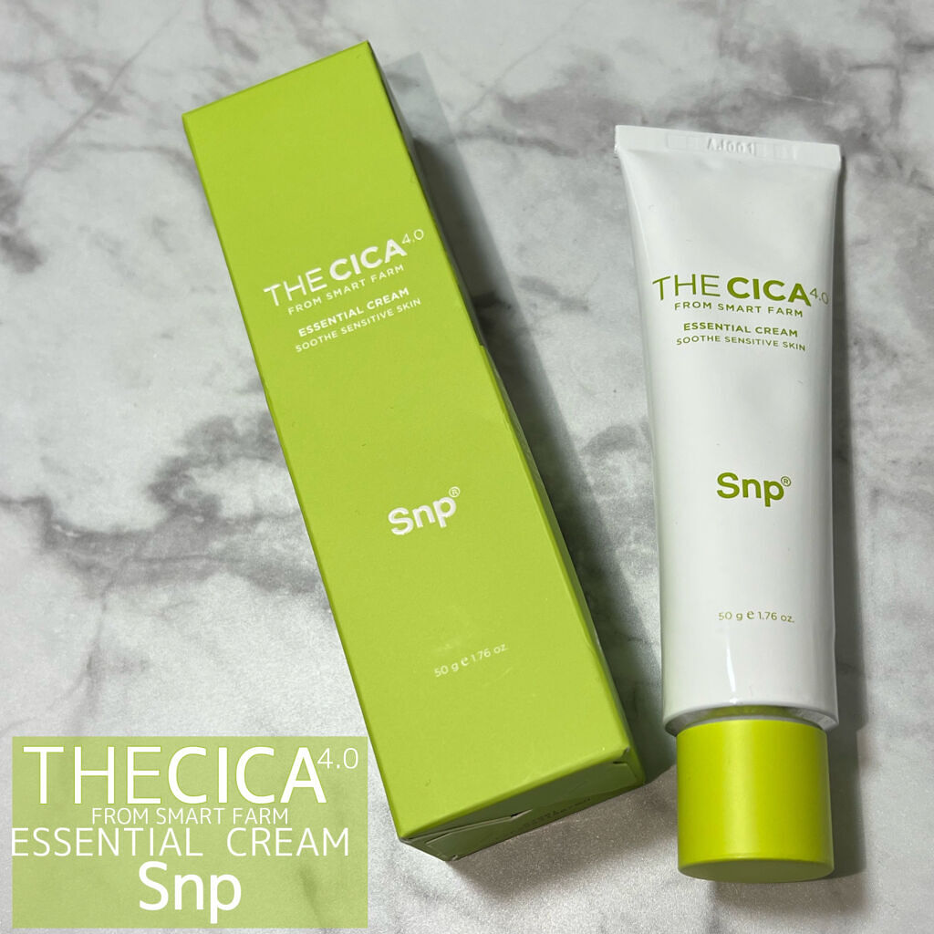 SNP THE CICA 4.0 エッセンシャルクリームのクチコミ「SNPの新商品 THE CICA 4.0 エッセンシャルクリーム。
ツボクサエキス61%含有 .....」（1枚目）