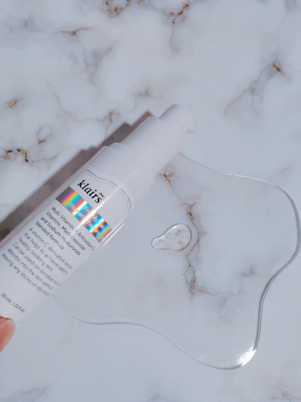 フレッシュリージュースドビタミンチャージングセラム(30ml)/Klairs/美容液を使ったクチコミ(2枚目)
