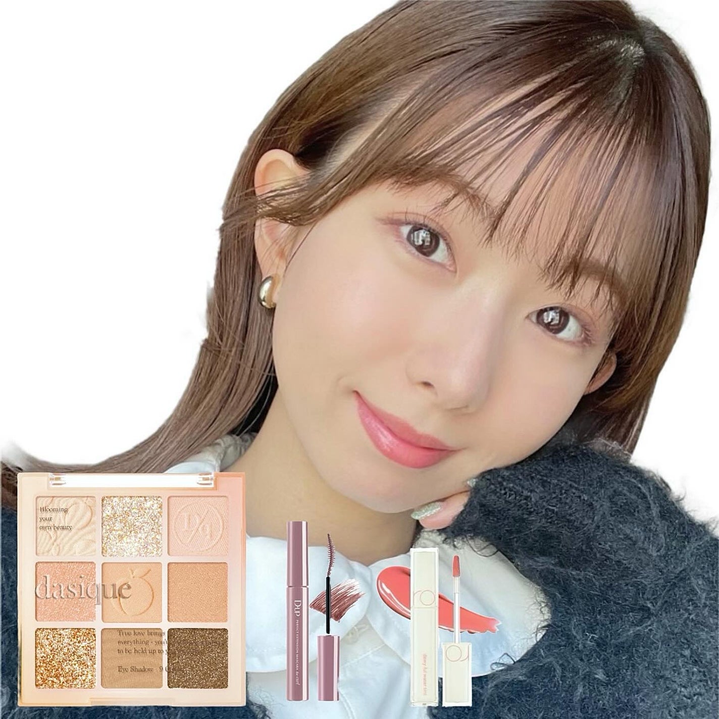 中島愛蘭 on LIPS 「久しぶりにピンクブラウンマスカラを🩷角度や光に当たると、ほんの..」(1枚目)