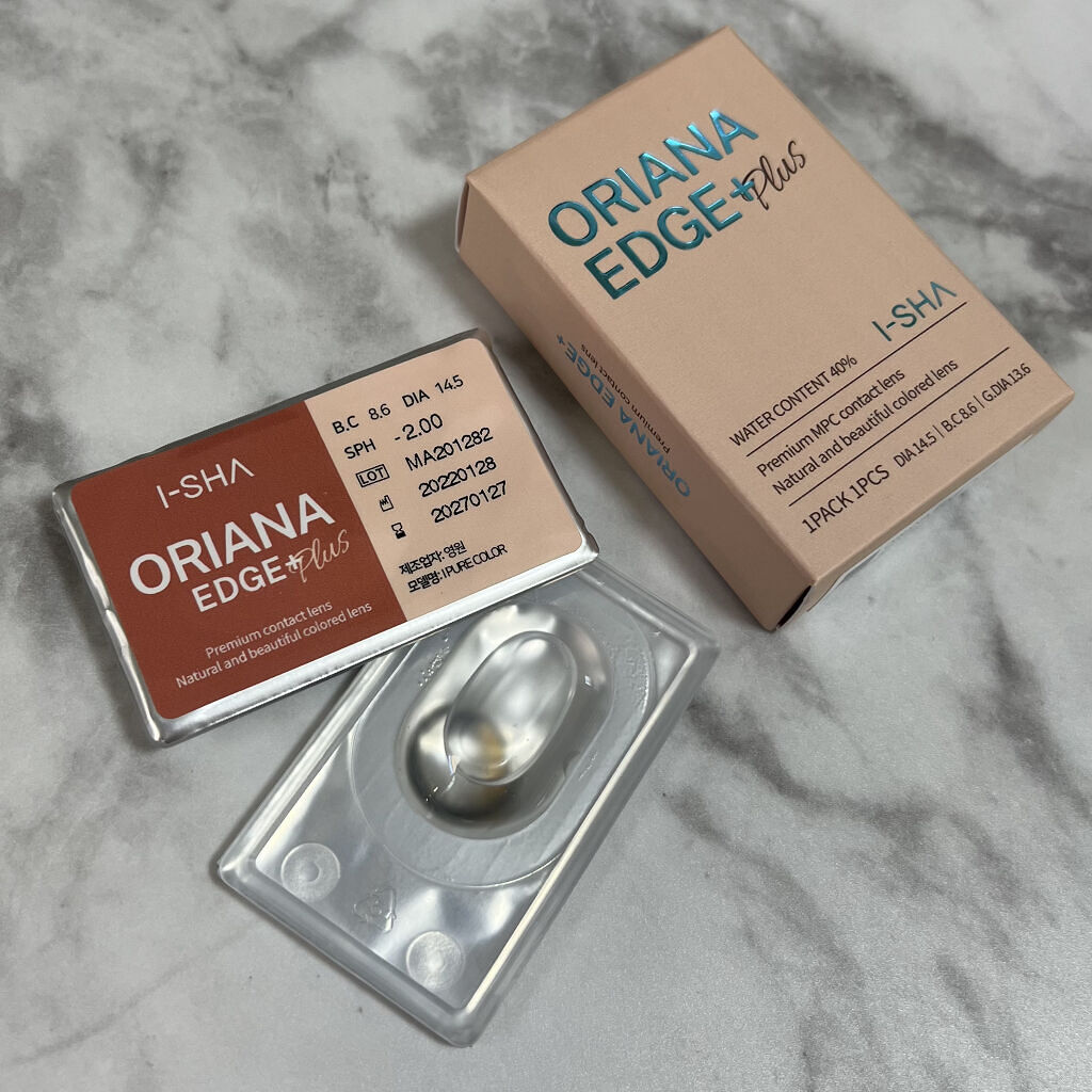 ORIANA EDGE+1DAY/蜜のレンズ/ワンデー（１DAY）カラコンを使ったクチコミ（2枚目）
