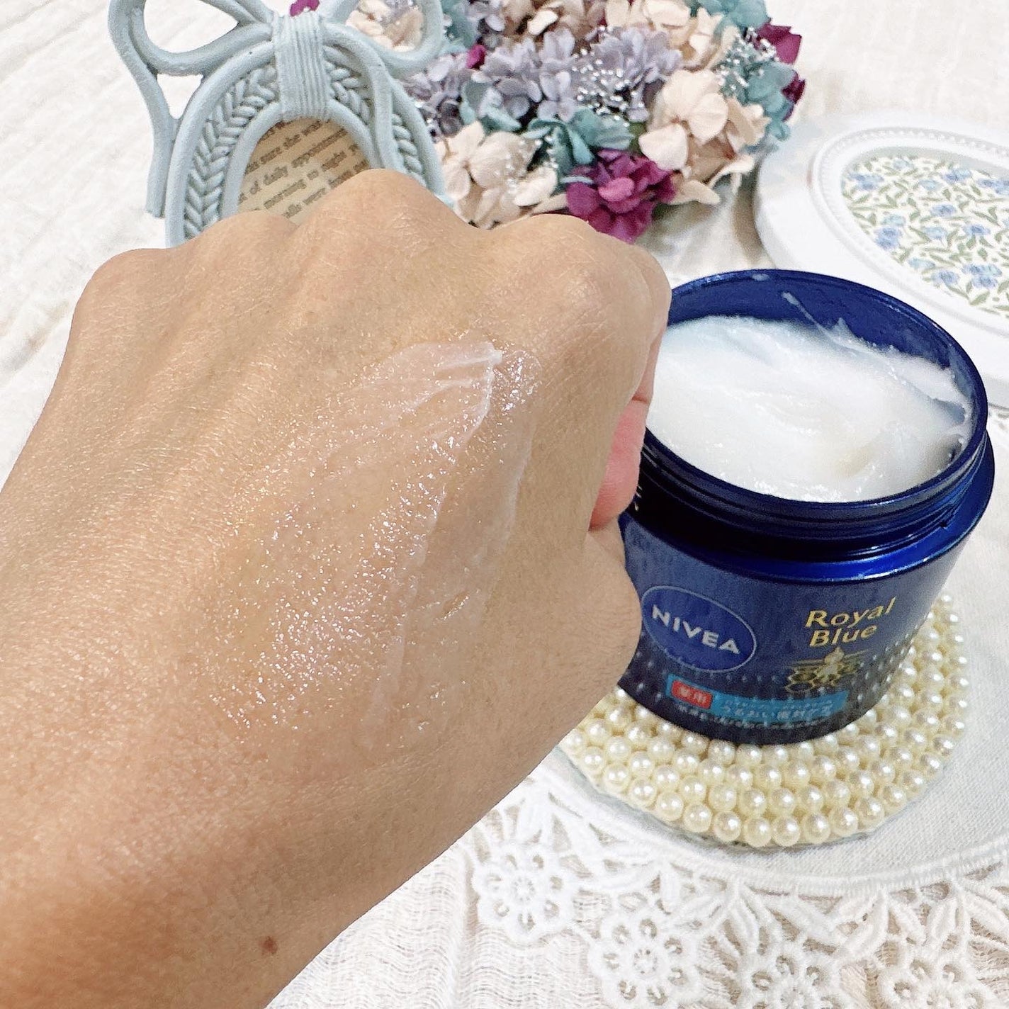 ニベア ロイヤルブルーボディクリーム うるおい密封ケア/ニベア/ボディクリームを使ったクチコミ(5枚目)