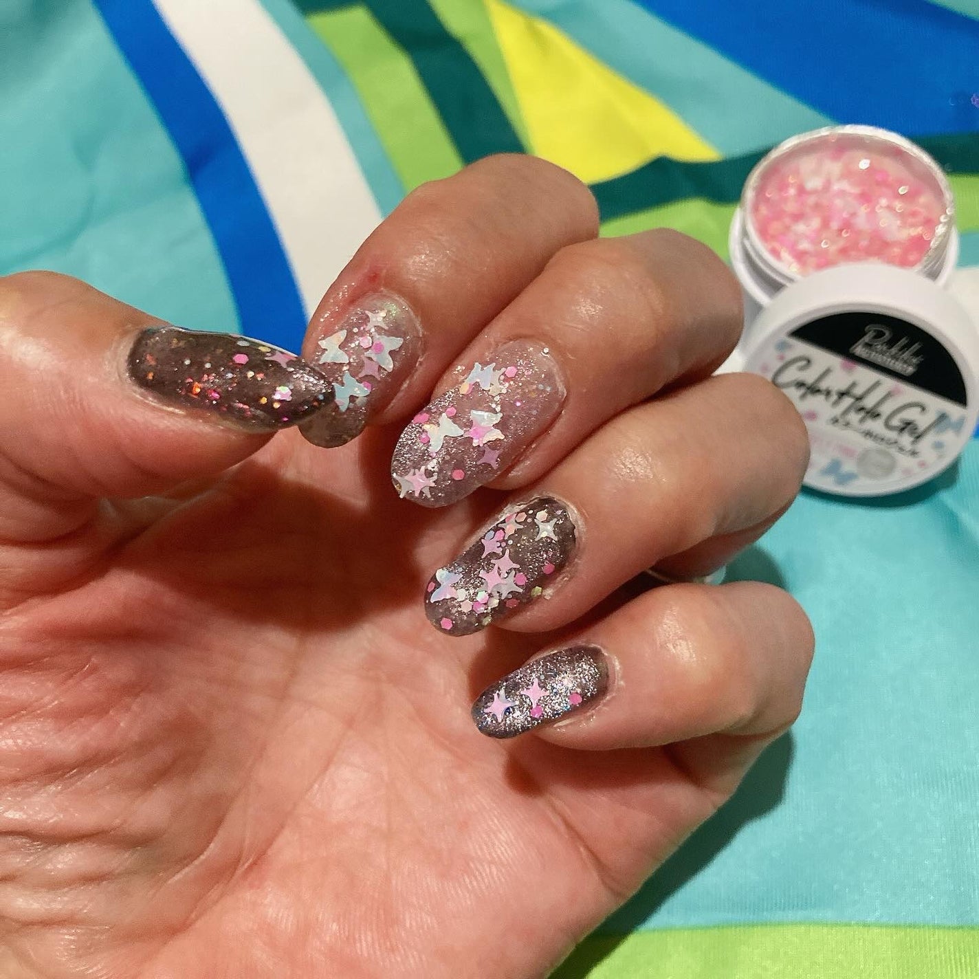 パルP カラーホロジェル/parkikoi/ジェルネイルを使ったクチコミ(6枚目)