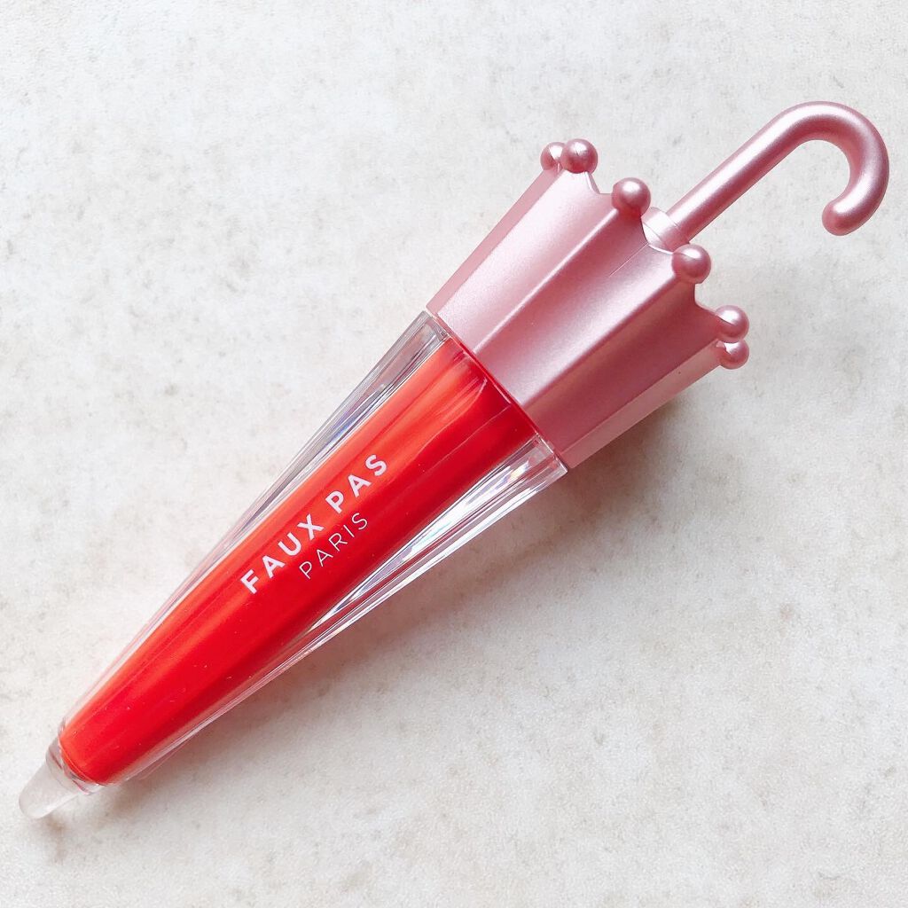 ウォーターアンブレラティント リップ 03/ORANGE SHOWER オレンジシャワー/FAUX PAS PARIS/リップティントを使ったクチコミ（1枚目）
