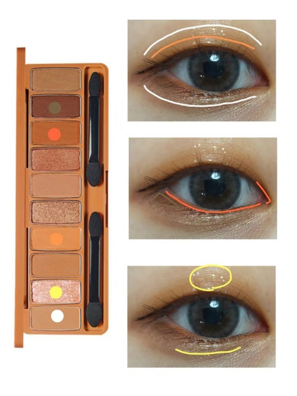 プレイカラー アイシャドウ/ETUDE/アイシャドウパレットを使ったクチコミ(2枚目)