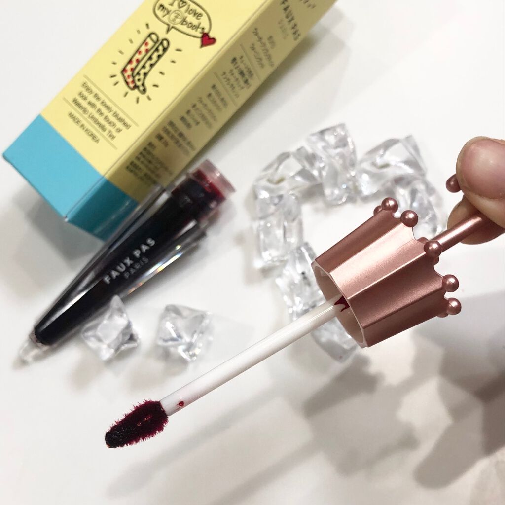 ウォーターアンブレラティント リップ/FAUX PAS PARIS/リップティントを使ったクチコミ（2枚目）