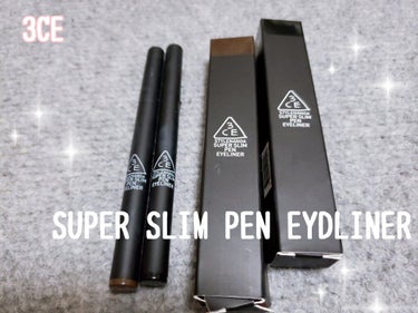 3CE SUPER SLIM PEN EYE LINER/3CE/リキッドアイライナーを使ったクチコミ（1枚目）