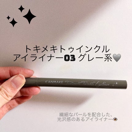 トキメキトゥインクルアイライナー/キャンメイク/リキッドアイライナーを使ったクチコミ(1枚目)