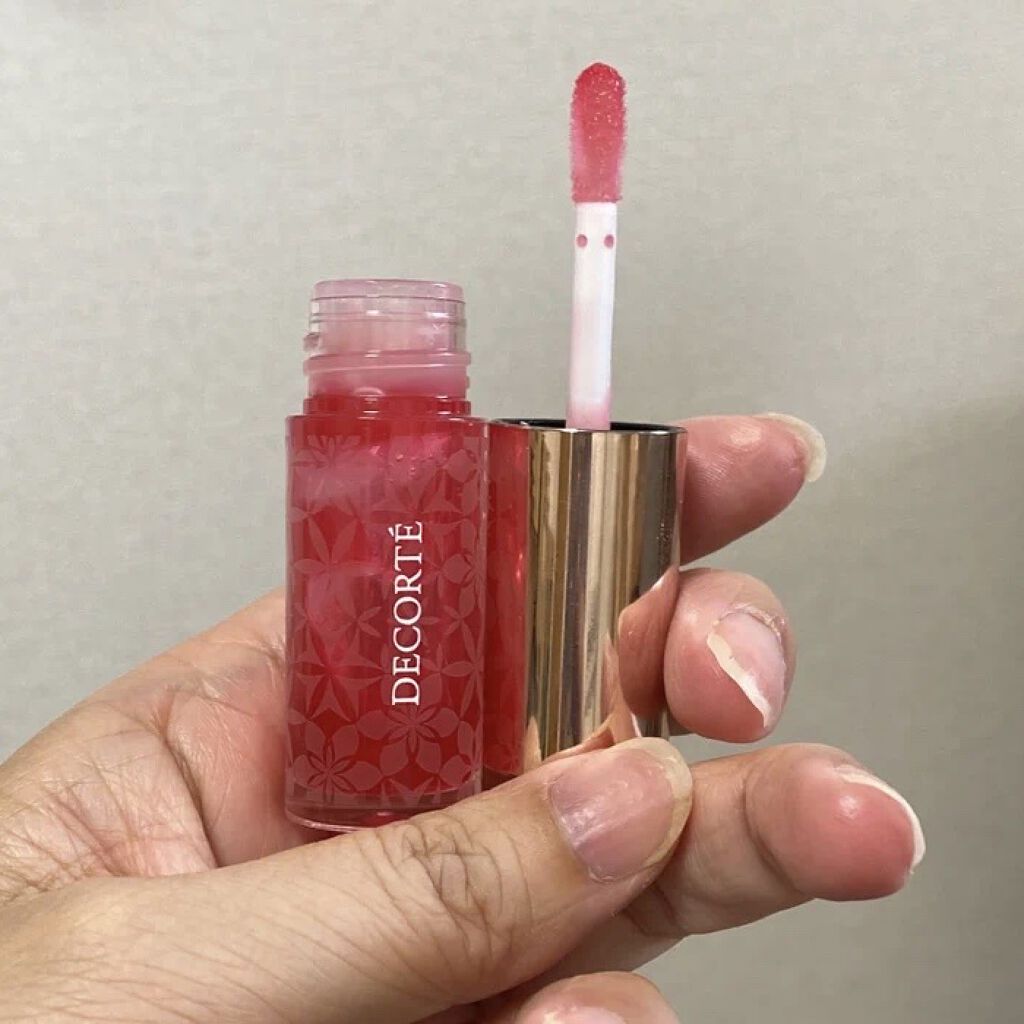 リップ オイル 04 fuchsia rose/DECORTÉ/リップオイルを使ったクチコミ（2枚目）