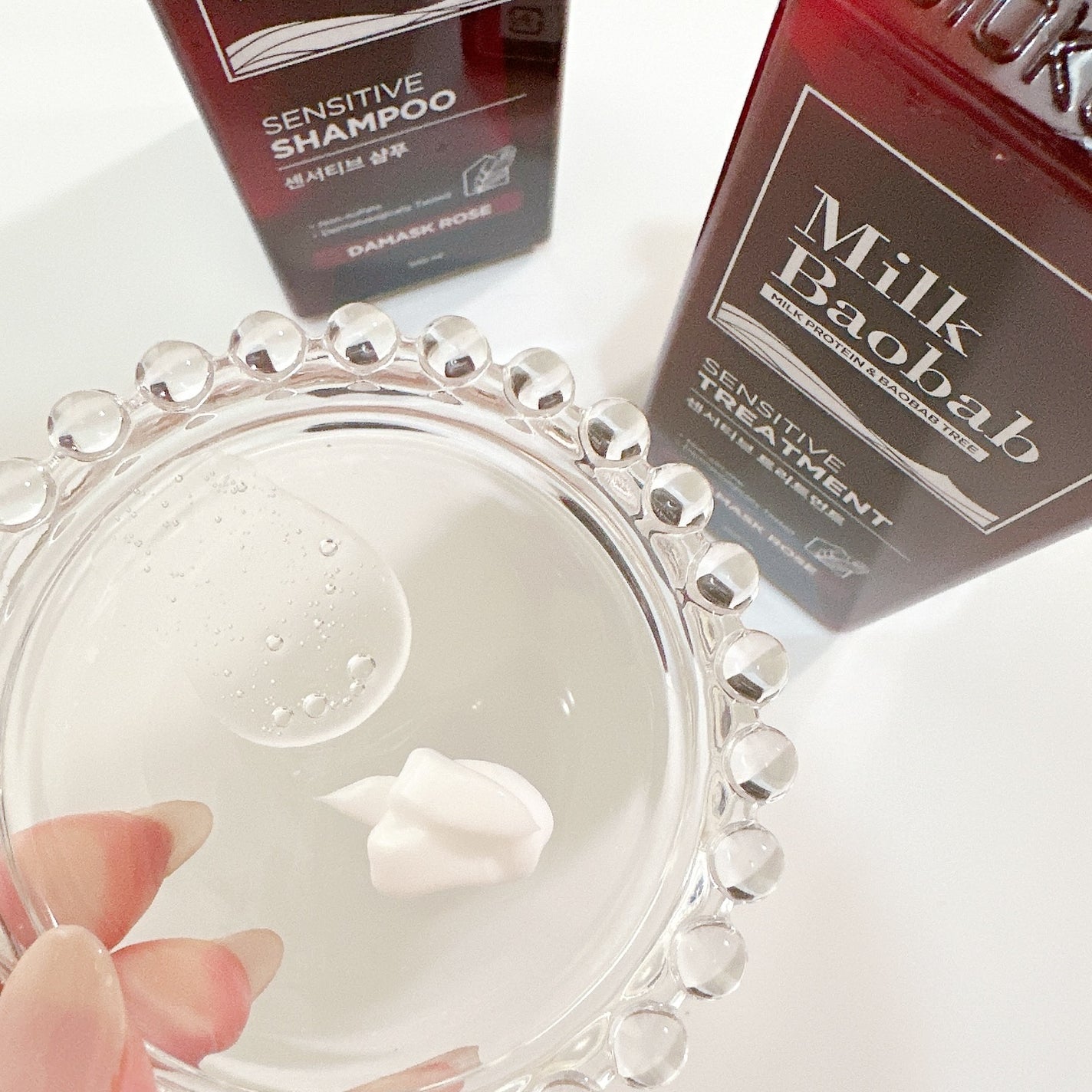 センシティブ シャンプー / トリートメント ダマスクローズ/ミルクバオバブ/市販シャンプーを使ったクチコミ(5枚目)