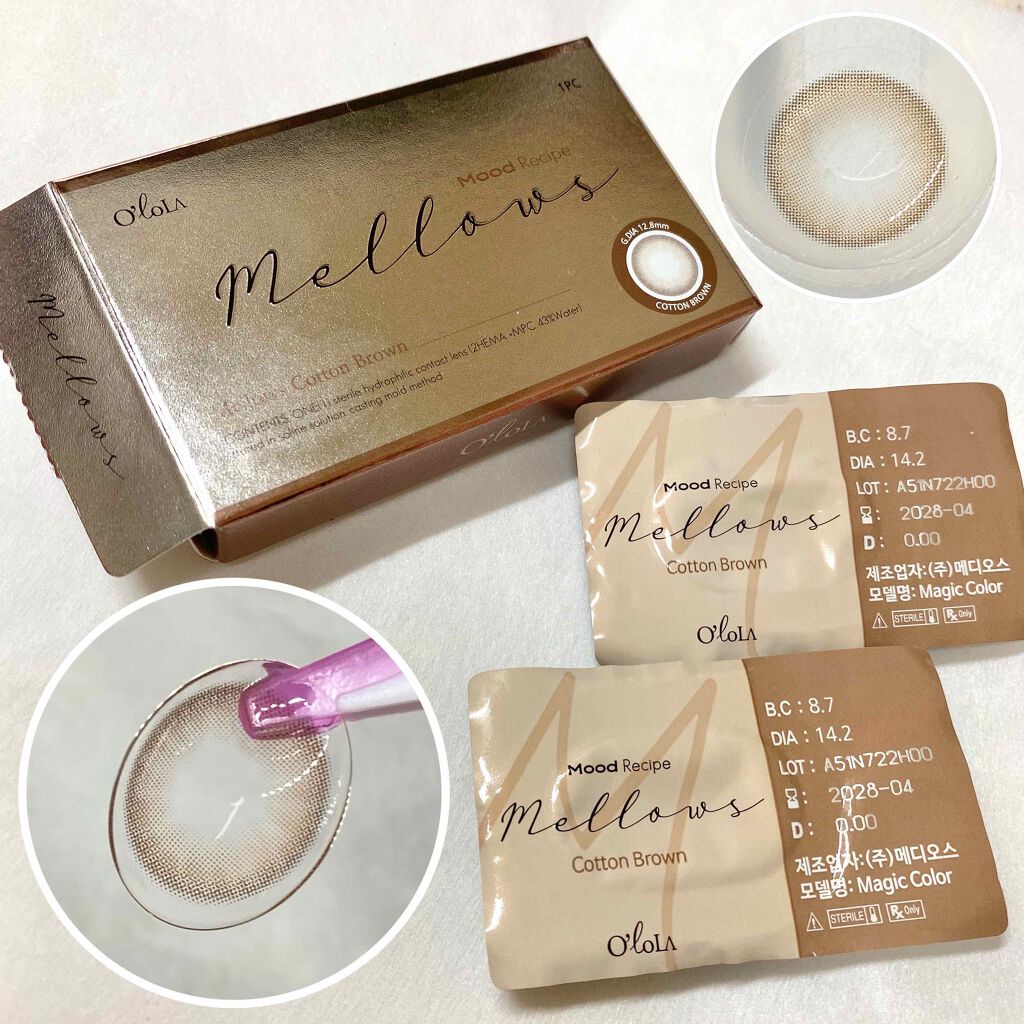 メローズ(Mellows)/OLOLA/カラーコンタクトレンズを使ったクチコミ(3枚目)