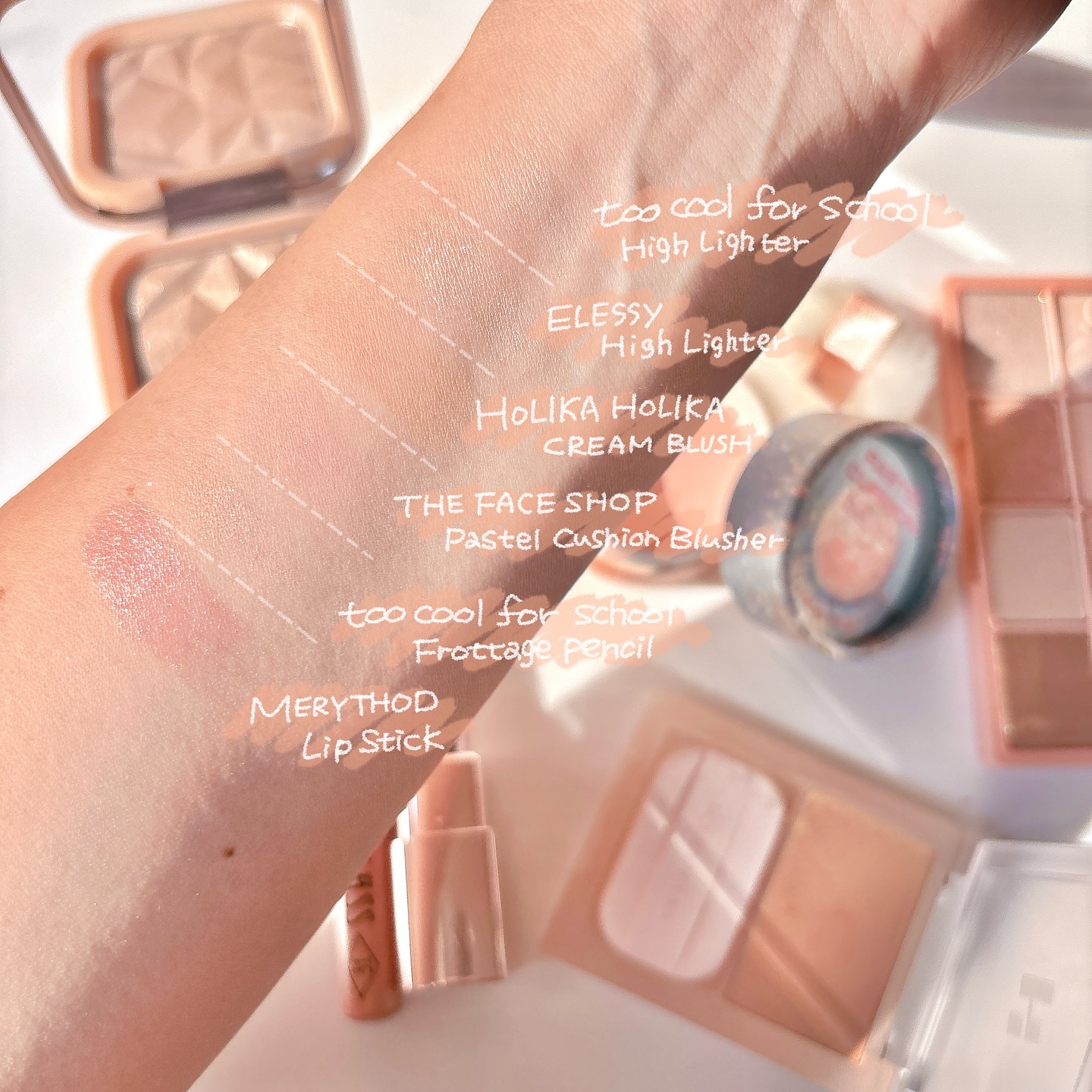 パステルクッションブラッシャー/THE FACE SHOP/パウダーチークを使ったクチコミ（3枚目）