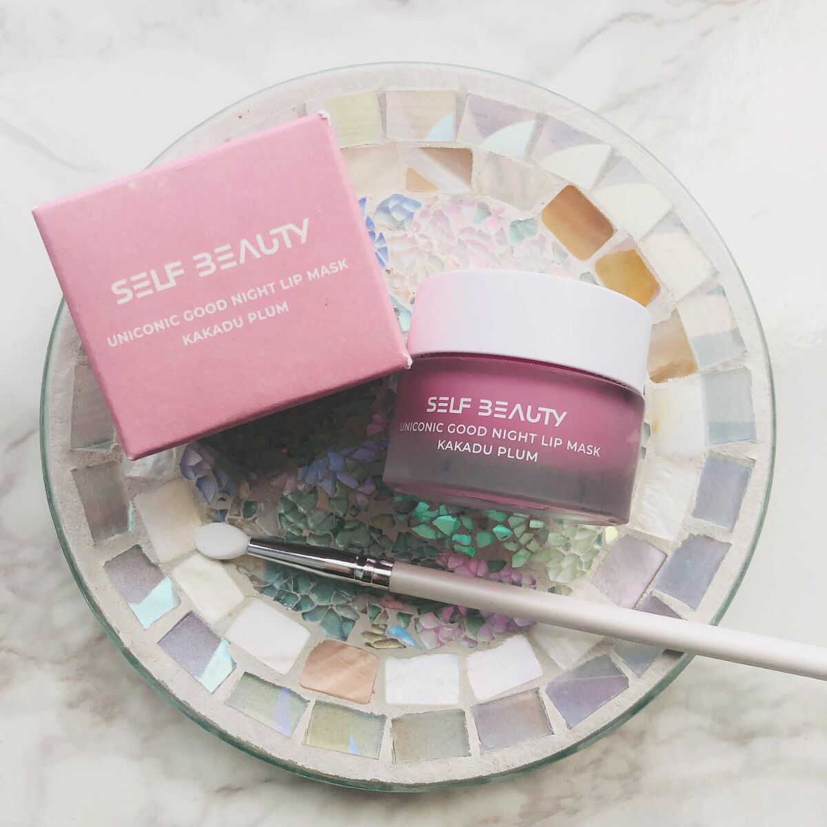 ユニコーングッドナイトリップマスク カカドゥプラム/SELF BEAUTY/リップマスクを使ったクチコミ（1枚目）