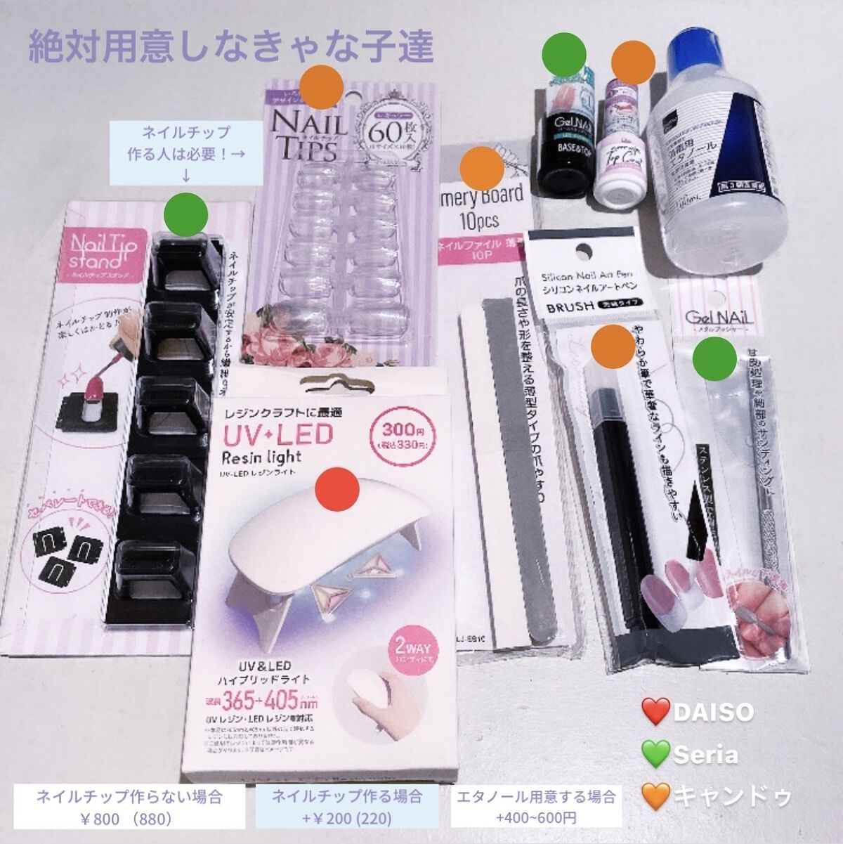 デコレーションネイルパーツ/DAISO/ネイルチップ・パーツを使ったクチコミ（3枚目）