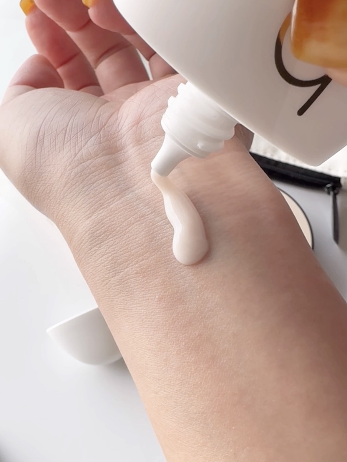 ヴィーガンアクアグロウサンセラム/HAMEL/日焼け止めローションを使ったクチコミ（3枚目）