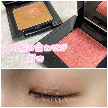 ポップ パウダージェル アイシャドウ 14 Kura-Kura Coral/SHISEIDO/パウダーアイシャドウを使ったクチコミ（2枚目）