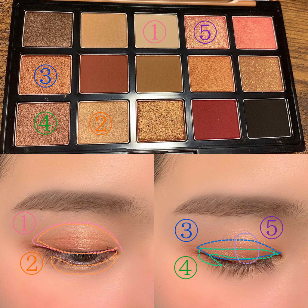 プレイカラーアイパレット レオパードランウェイ/ETUDE/アイシャドウパレットを使ったクチコミ（3枚目）