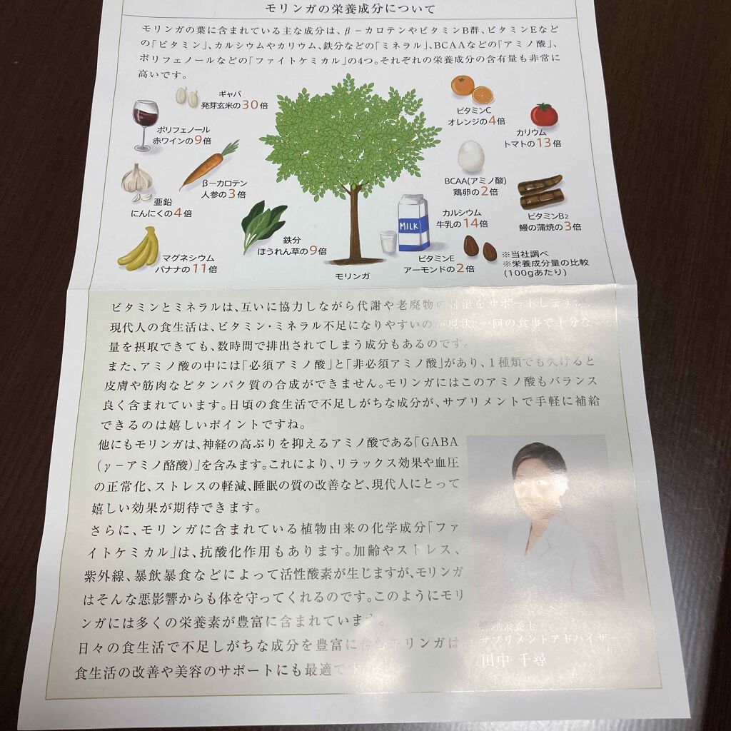 モリンガ 100% タブレット/ナチュ凛/健康サプリメントを使ったクチコミ（3枚目）