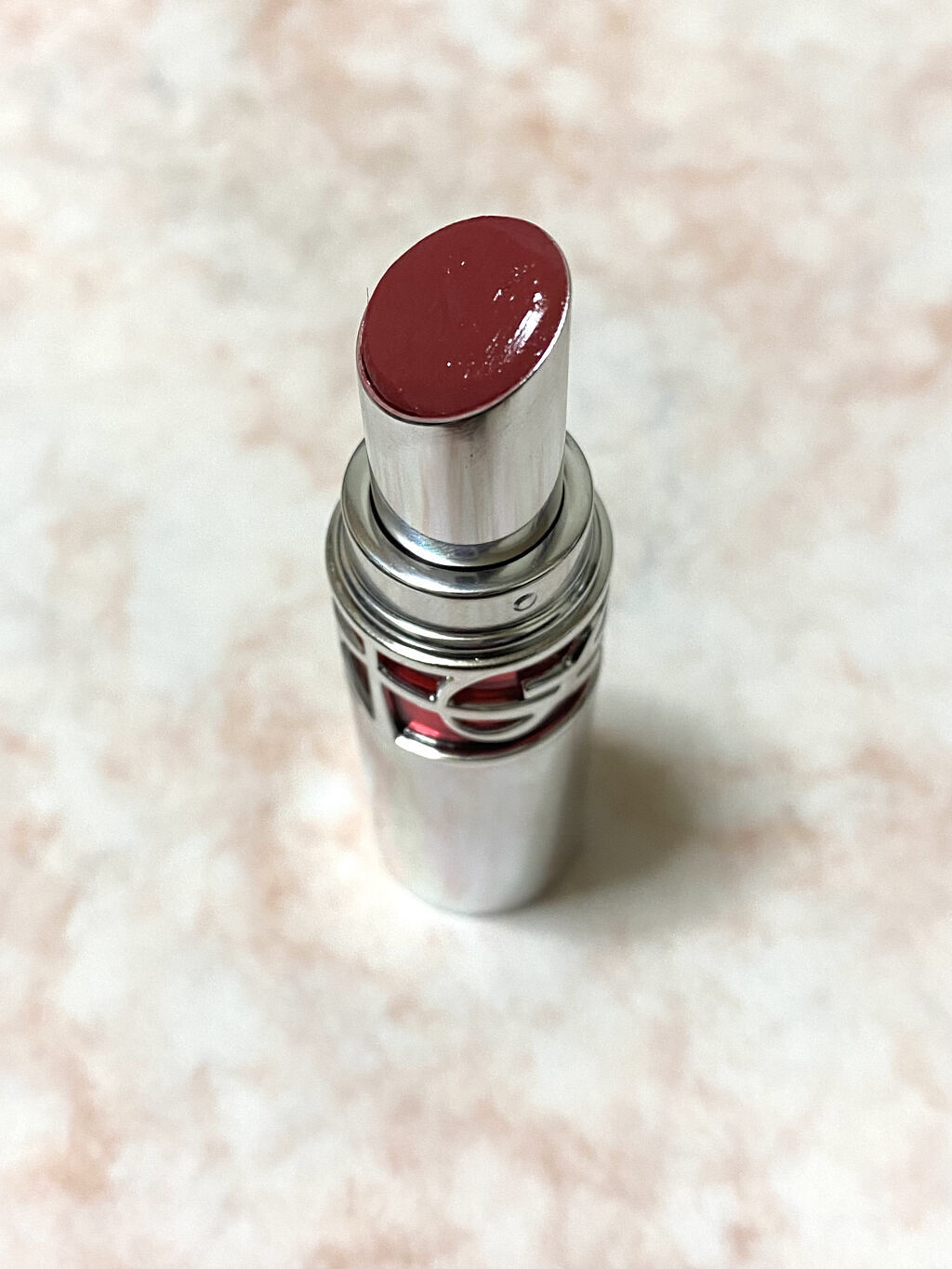 YSL ラブシャイン キャンディグレーズ No.5 ピンク サティスファクション/YVES SAINT LAURENT BEAUTE/口紅を使ったクチコミ（2枚目）