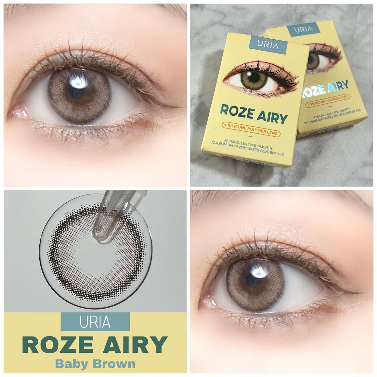 CANNA ROZE AIRY/URIA i-DOL/カラーコンタクトレンズを使ったクチコミ（1枚目）