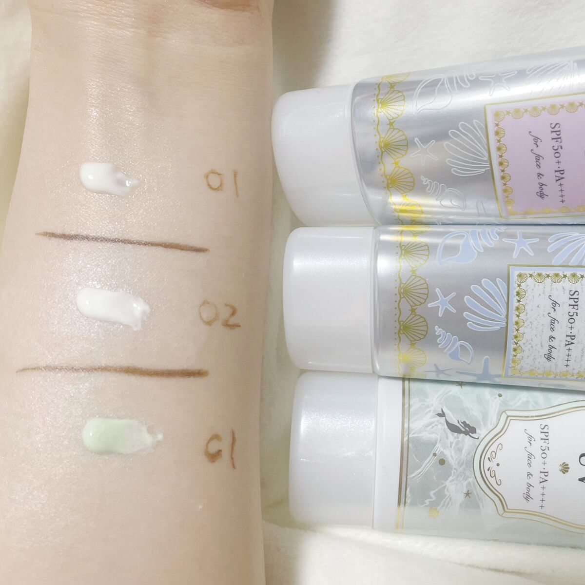 マーメイドスキンジェルUV/キャンメイク/日焼け止めジェルを使ったクチコミ（2枚目）