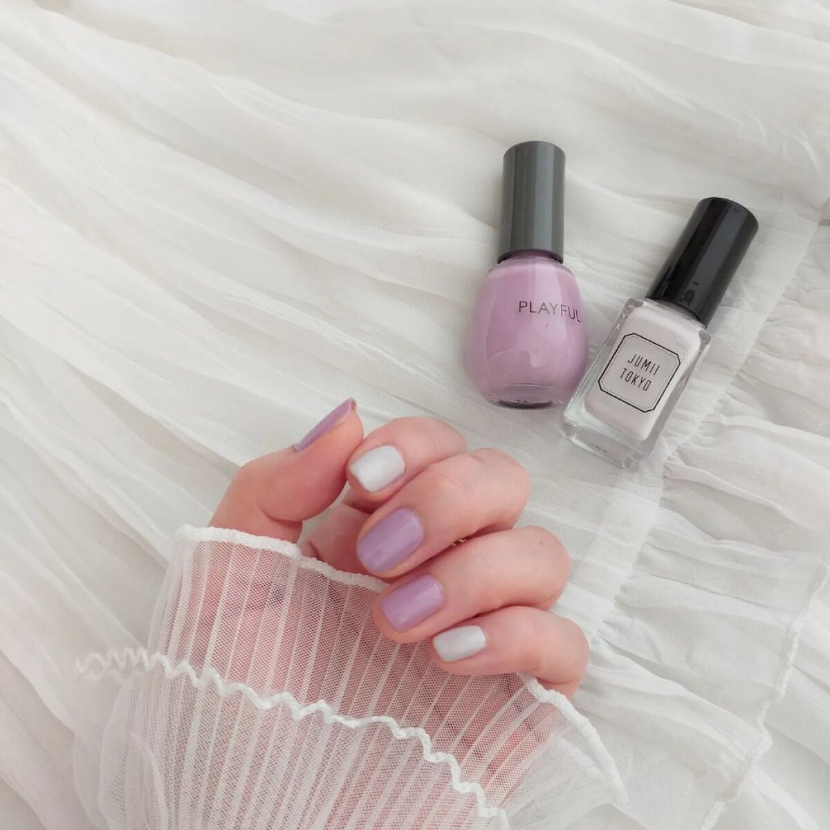プレイフル コーディネートネイル/PLAYFUL/オールインワンネイルを使ったクチコミ（3枚目）