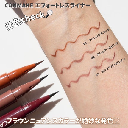 エフォートレスライナー/キャンメイク/リキッドアイライナーを使ったクチコミ(4枚目)