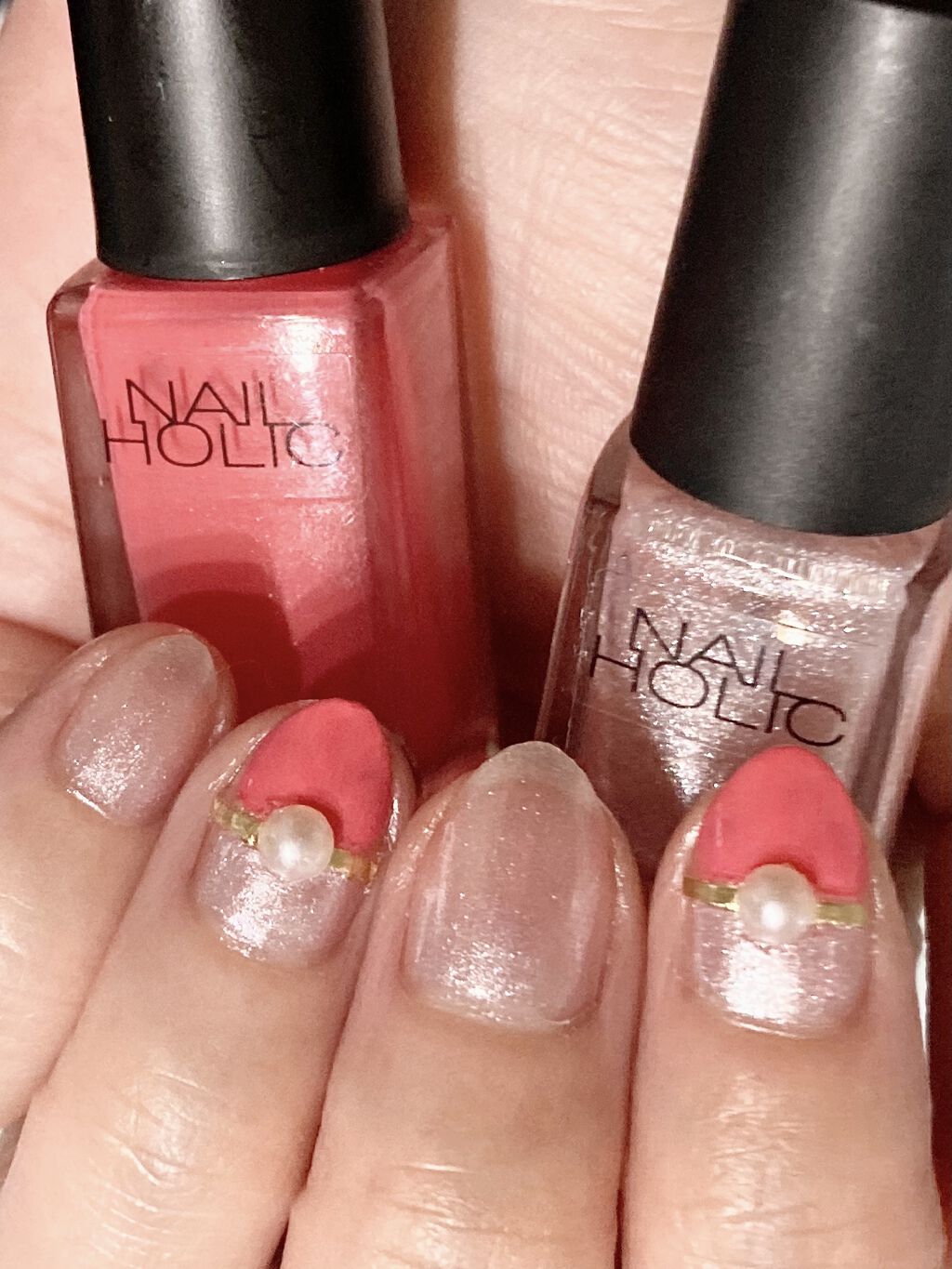 ネイルホリック Milky color PK803/ネイルホリック/マニキュアを使ったクチコミ（2枚目）