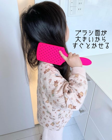 プロパドル ディタングラー ピンク/ウェットブラシ/ヘアブラシを使ったクチコミ(4枚目)