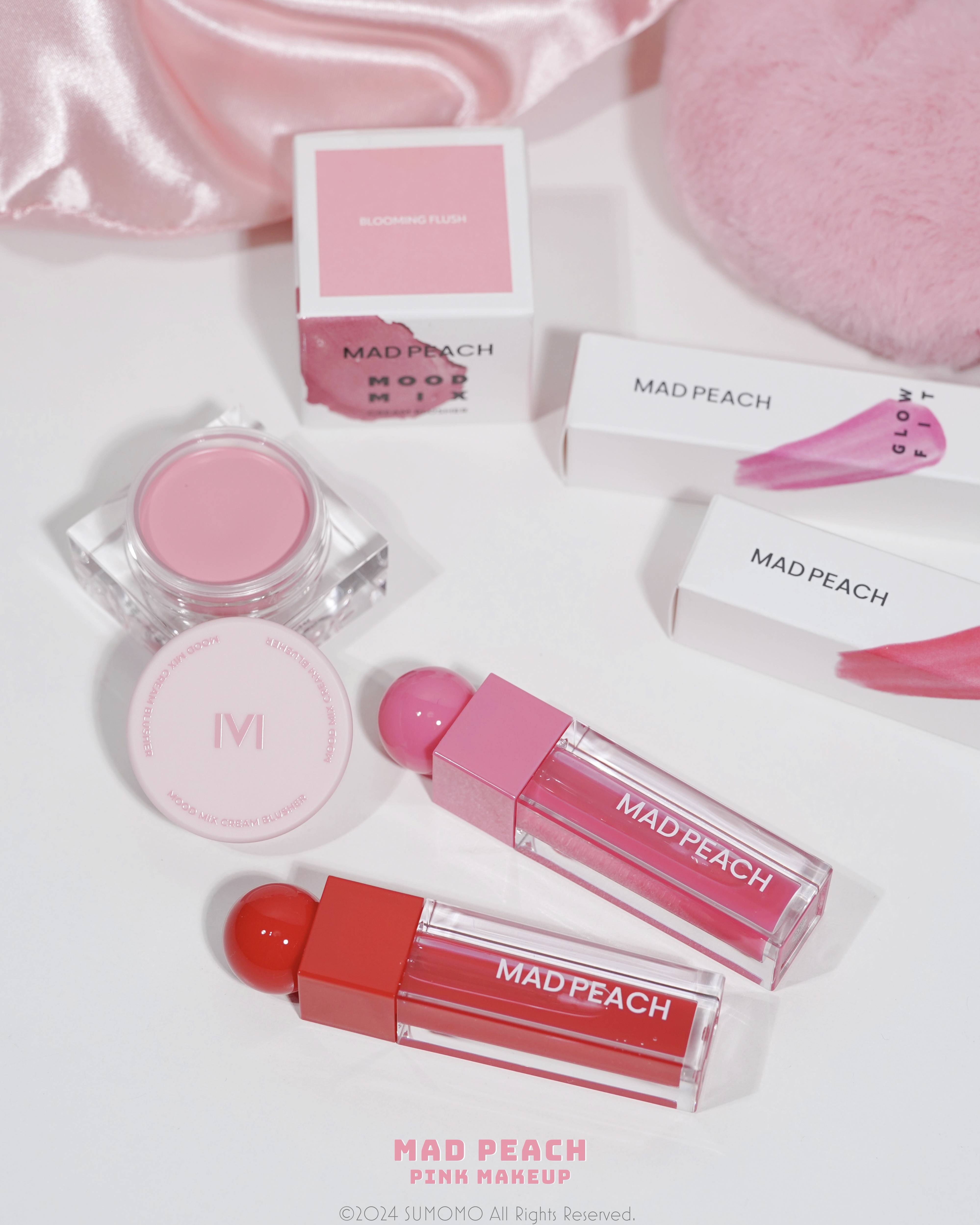 マッドピーチグロウフィットムードグロス 02 DEWY RED/MAD PEACH/リップグロスを使ったクチコミ（2枚目）