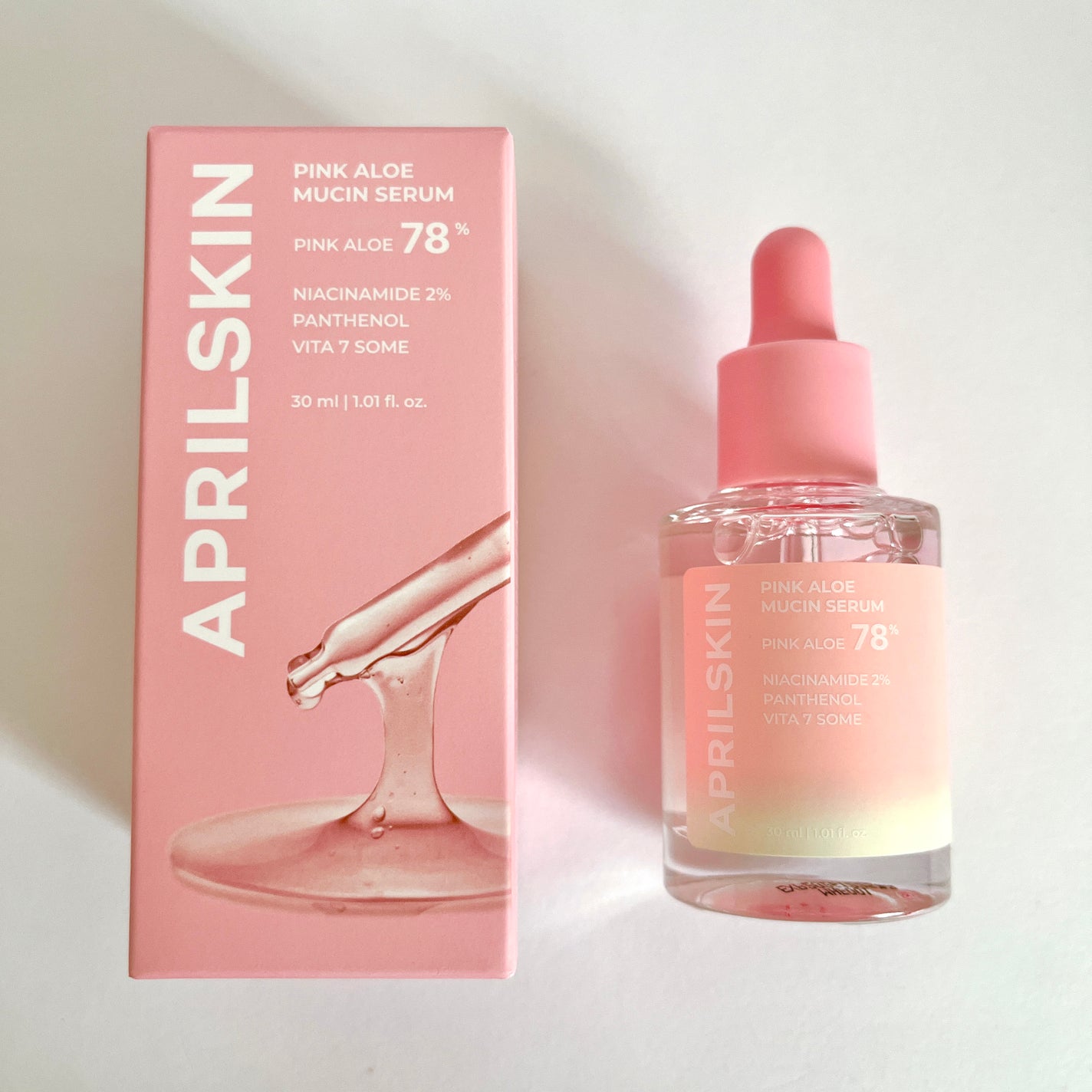 ピンクアロエムチンセラム/APRILSKIN/美容液を使ったクチコミ(4枚目)