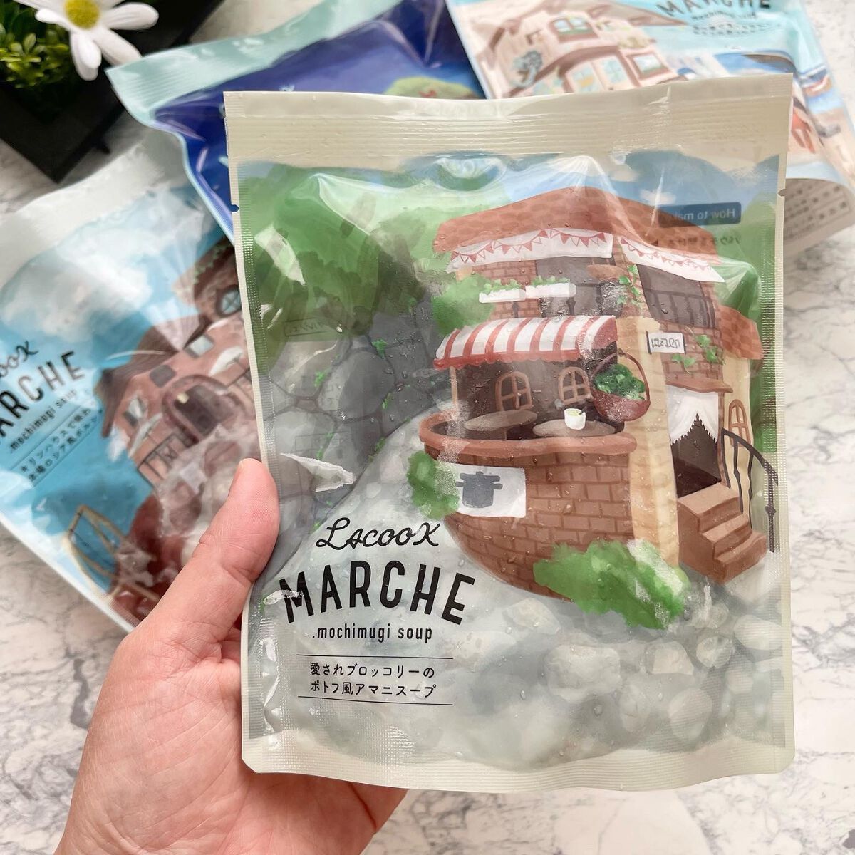 もち麦スープ/ラコックマルシェ/低糖質食品を使ったクチコミ（3枚目）