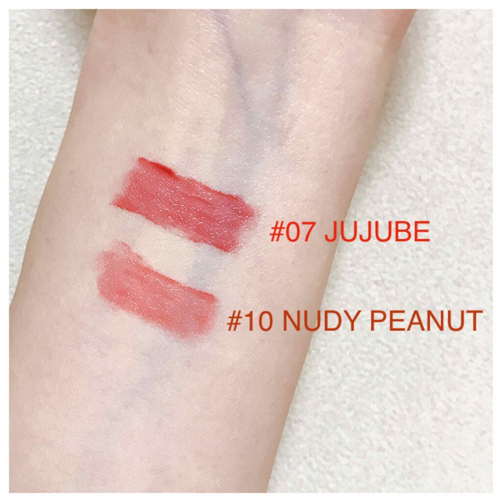 ジューシーラスティングティント/rom&nd/リップティントを使ったクチコミ(2枚目)