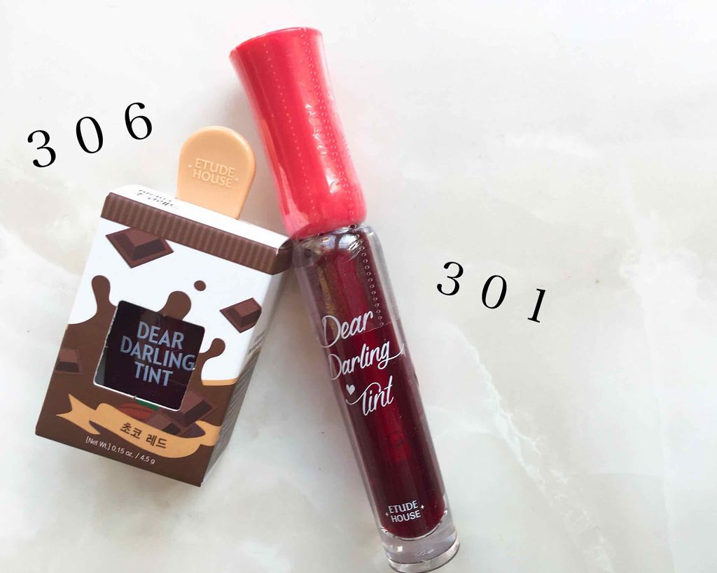 ディアダーリン ウォータージェルティント （アイスティント）/ETUDE/口紅を使ったクチコミ（1枚目）