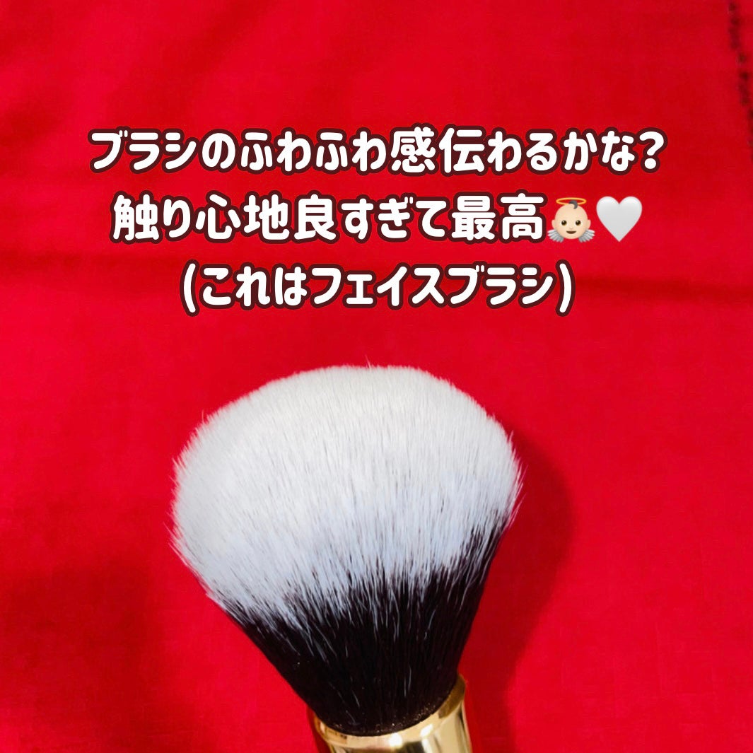 貴族のゴールド メイクブラシ11本セット 化粧ポーチ付き/SIXPLUS/メイクブラシを使ったクチコミ(6枚目)