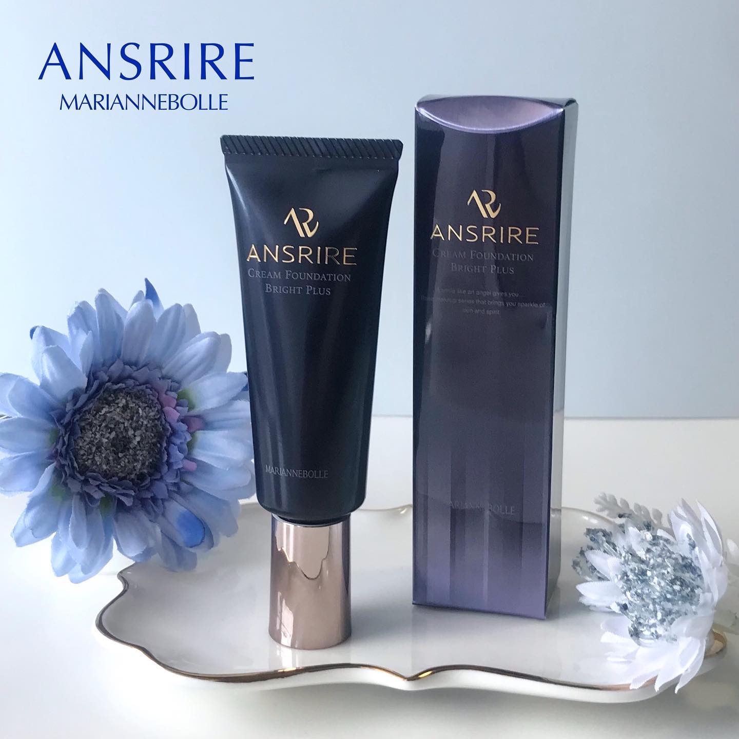 アンスリール　クリームファンデーションブライトプラス/マリアンボレ/クリーム・エマルジョンファンデーションを使ったクチコミ（1枚目）