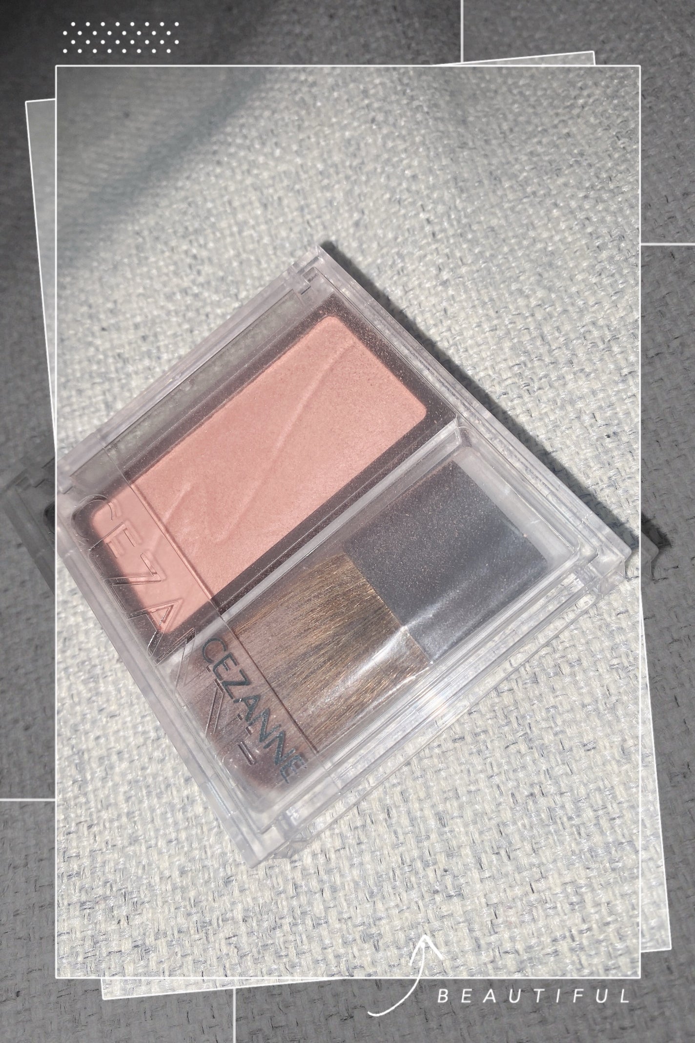 チークブラッシュ/CEZANNE/パウダーチークを使ったクチコミ(1枚目)