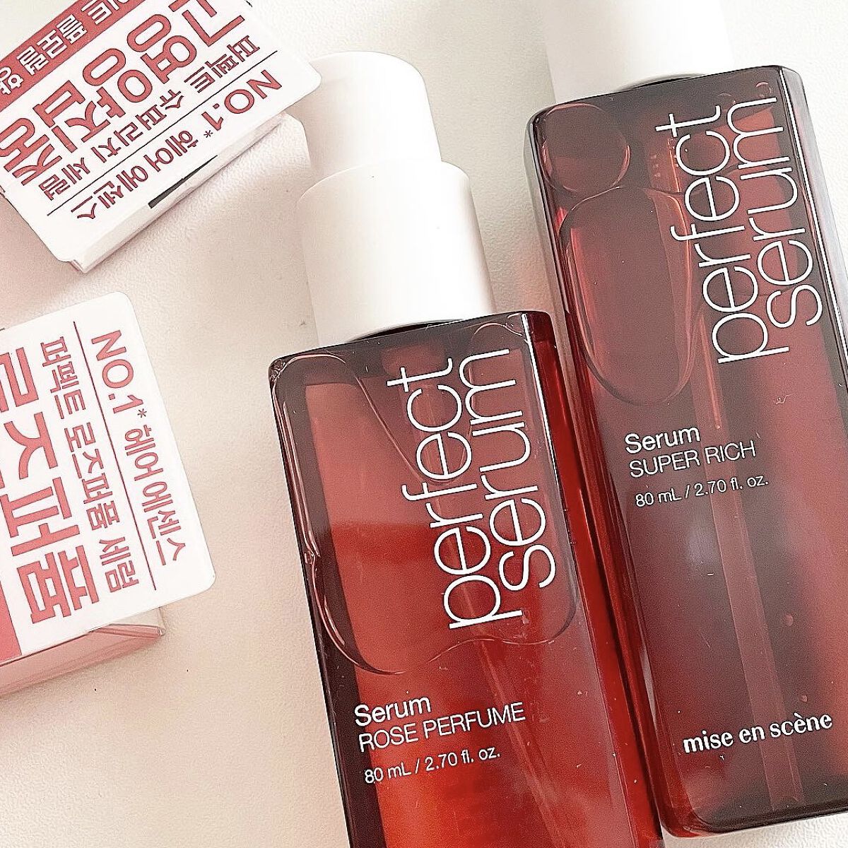 パーフェクト セラム ローズエディション/miseenscene/ヘアオイルを使ったクチコミ（1枚目）