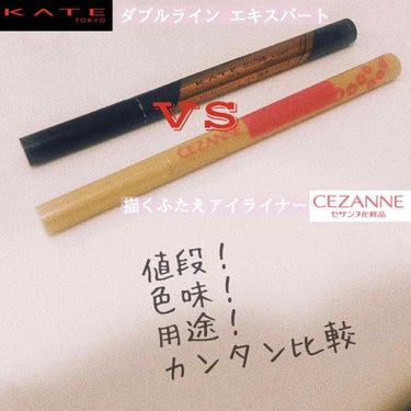 描くふたえアイライナー/CEZANNE/リキッドアイライナーを使ったクチコミ（1枚目）