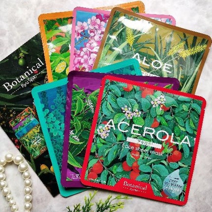 Ryu Spa Ryu Spa Botanical フェイスマスク アセロラのクチコミ「見ているだけで楽しくなってしまう🥰
可愛いパケが印象的なフェイスマスクをご紹介。
沖縄の海洋.....」(1枚目)