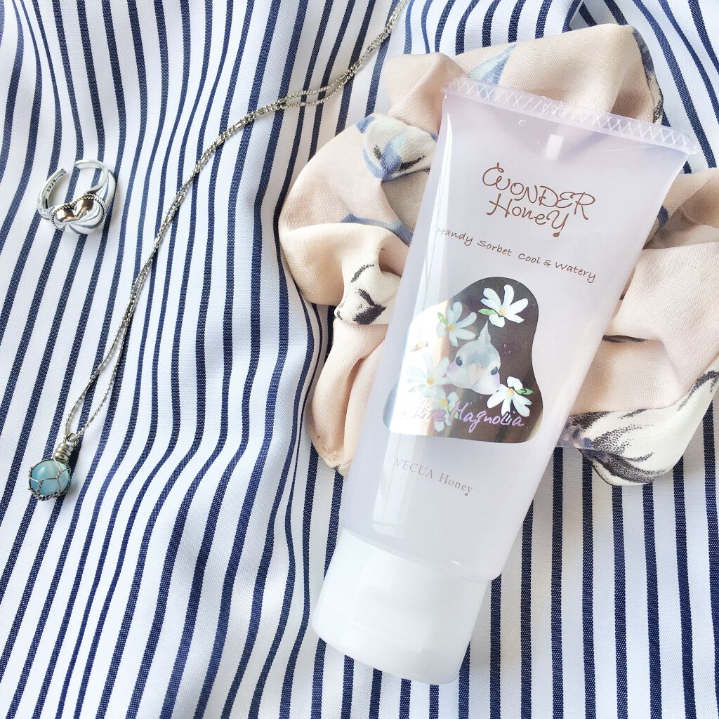 ワンダーハニー ひんやりハンディソルベ/VECUA Honey/ハンドクリームを使ったクチコミ（2枚目）