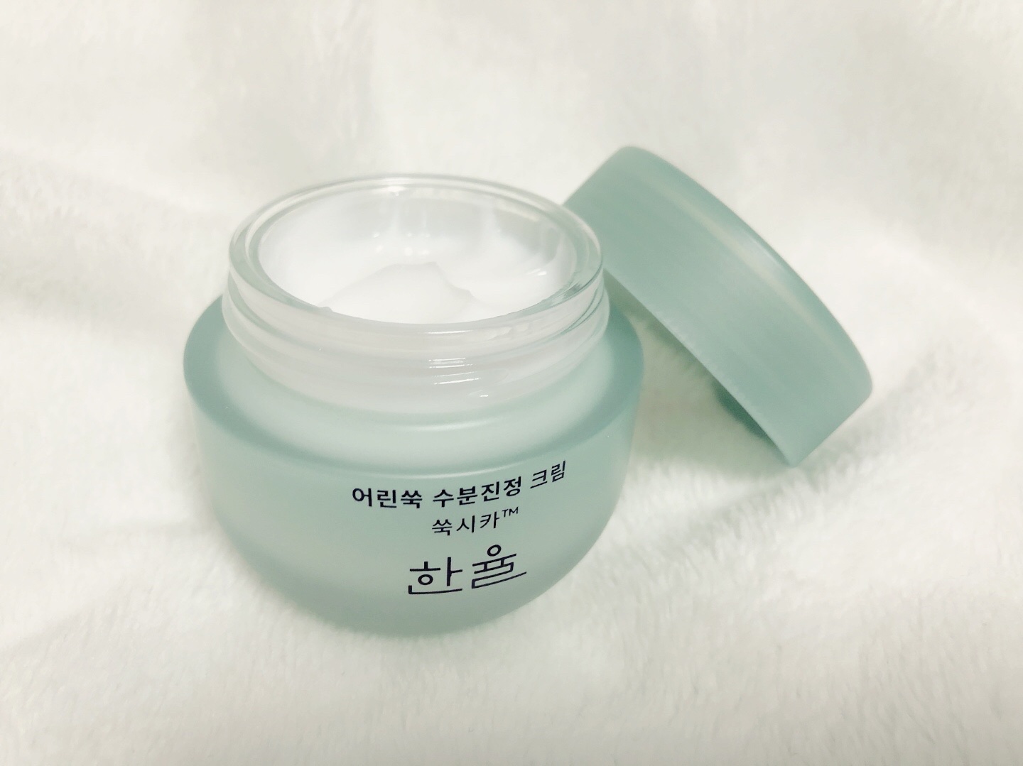 ピュアアルテミシア カーミングウォータークリーム/HANYUL(ハンユル)/フェイスクリームを使ったクチコミ（2枚目）