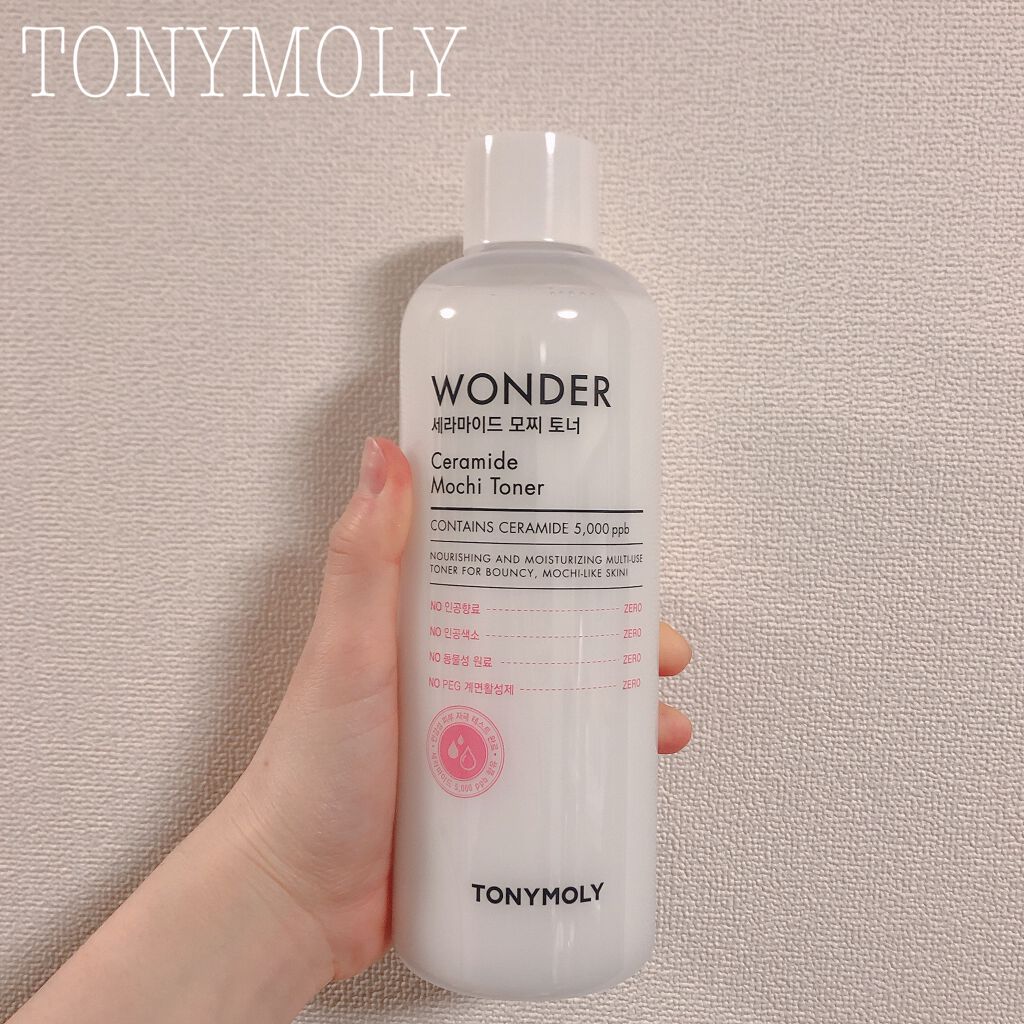 Wonder Ceramide Mochi Toner（トニーモリーワンダーCモチトナー）/TONYMOLY/化粧水を使ったクチコミ（1枚目）