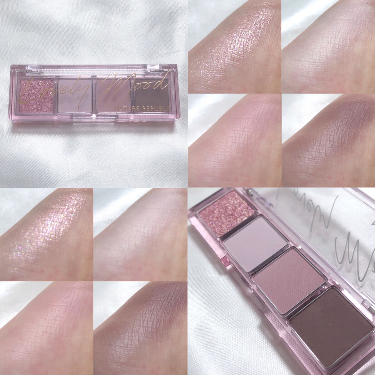 デイリーベーシックパレット ピーチピンク/ネイチャーリパブリック/アイシャドウパレットを使ったクチコミ（2枚目）