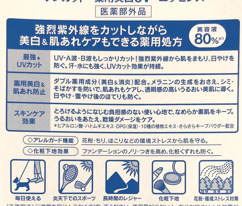薬用美白UV エッセンス/サンカット®/日焼け止めローションを使ったクチコミ（2枚目）