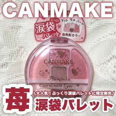 \大人気の涙袋パレットからイチゴカラーの新色登場/
CANMAKE プランぷくコーデアイズ
04 イチゴプランぷく

発売当初は人気で品切れ続出していたぷっくり涙袋が作れる涙袋パレットから新色が