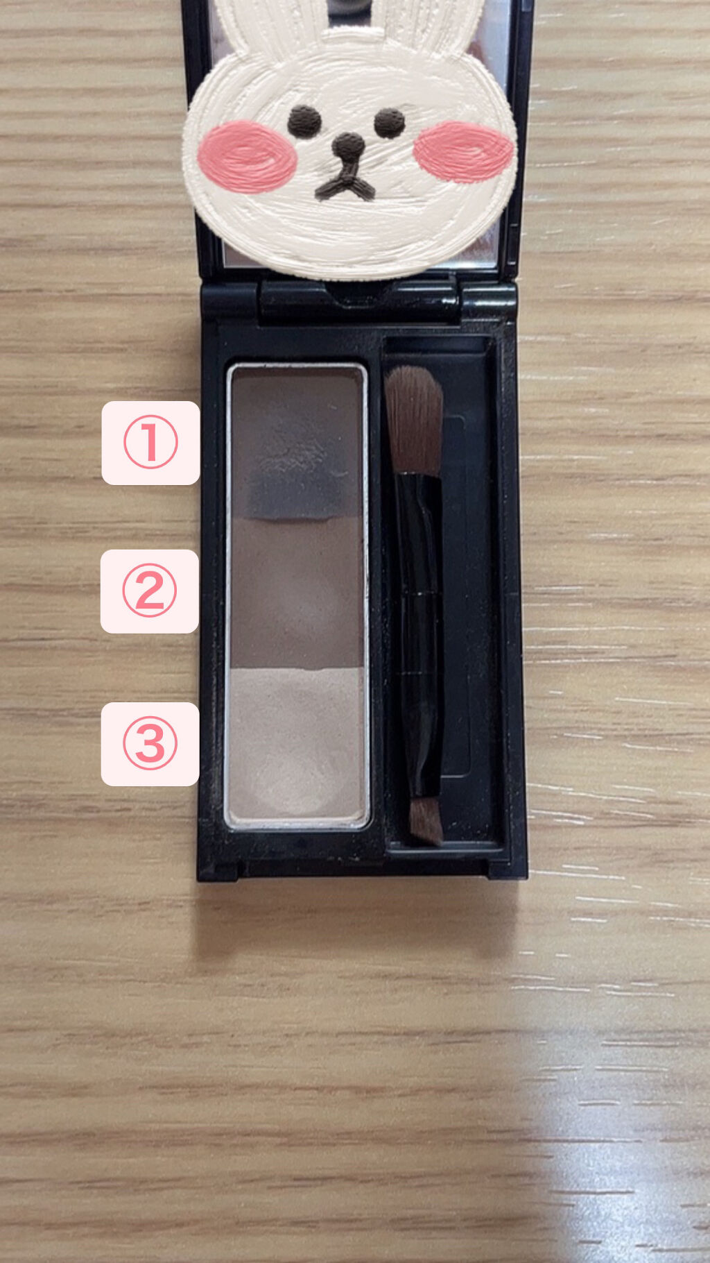 ケイト デザイニングアイブロウ3D/KATE/パウダーアイブロウを使ったクチコミ（1枚目）